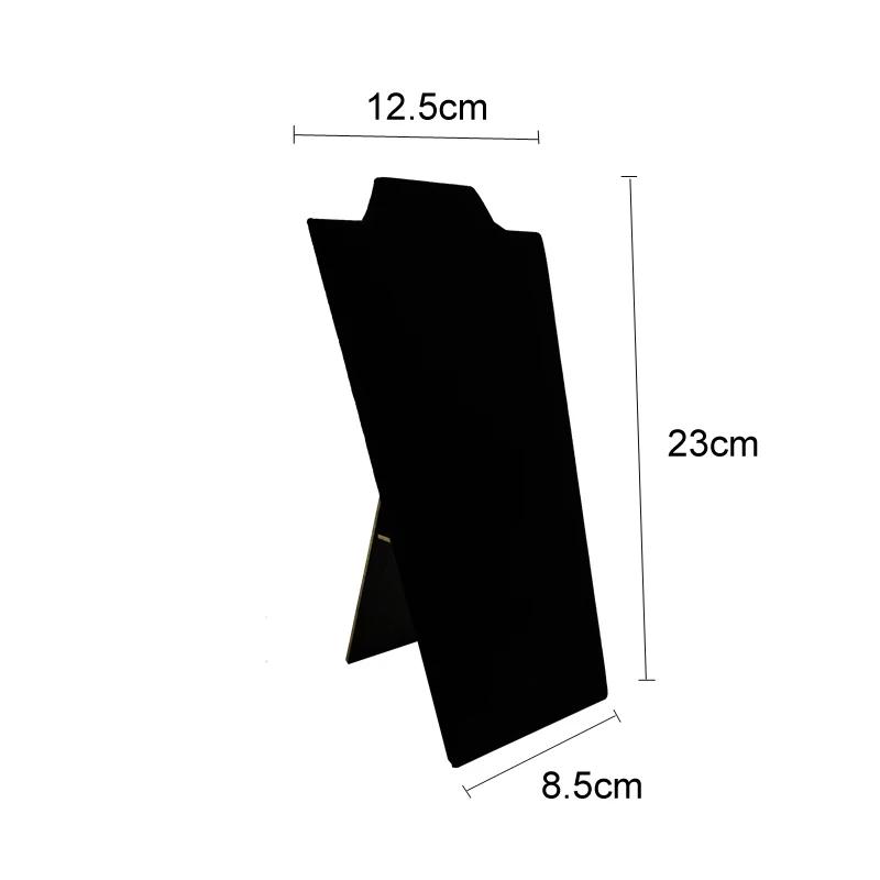 

High Quality Black Velvet Jewelry Display Rack Necklace Pendant Chain Display Rack Jewelry Storage Props 3 Sizes