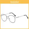 Summer Metal Eyeglass Frame With Fullrim Design And Blue Light Protection For Men And Women