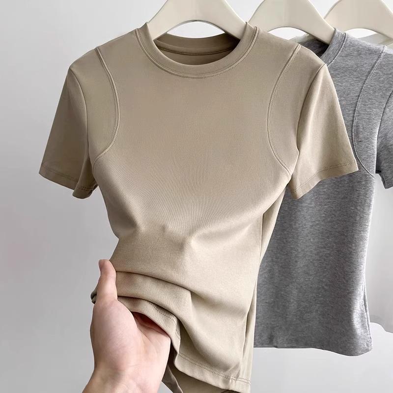 

Women s Fishbone Slim Fit Short Sleeve T-Shirt - Spring 2025 Collection Large