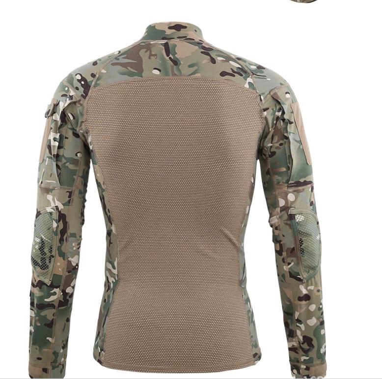 Outdoor Camouflage Fourth Generation Frog Robe Top Cotton Long Sleeve Frog Robe Outdoor Sports Mountaineering Men's Long Sleeve Frog Robe Riding