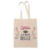 Tote Bag - PLANETEE - Estelle the Most Beautiful - Jute - Printed In France - Eco-responsible, Strong Handles