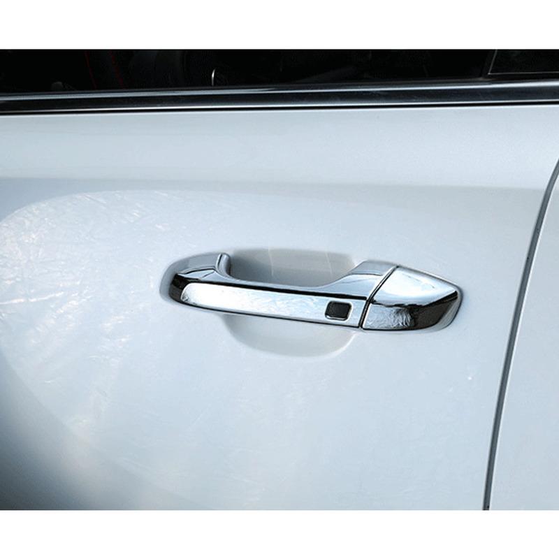 Car Body Styling Armrest Handrail Stick Frame Lamp Trim ABS Chrome Door Handle 8PCs For Kia Sportage KX5 2016 2017 2018
