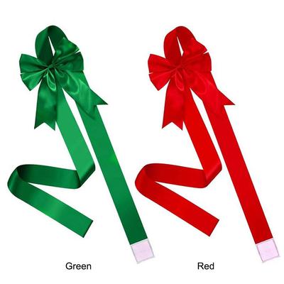 Christmas Cabinet Ribbon Bows Christmas Door Cabinet Bows Cabinet Door Bows Festive Large Xmas Bows for Christmas Party