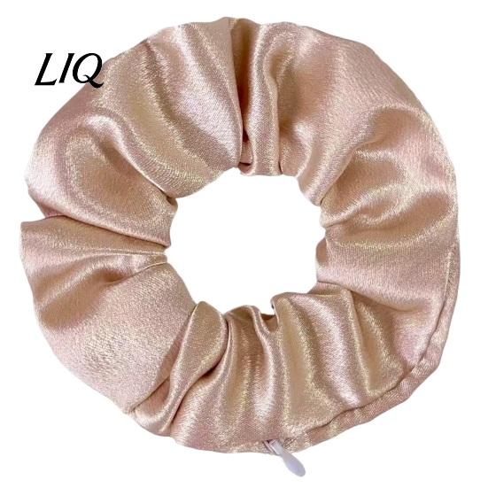 Multi-functional Hair Tie Storage Pocket Scrunchies Ties with Hidden Zipper for Women, Elastic Functional Travel Small Items Keys And Coins,
