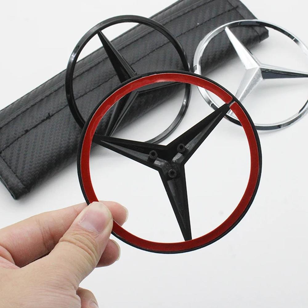 Car Back Hood Emblem For Mercedes Benz W204 Class C 08-14 W205 Class C 15-21 Rear Trunk Logo Modification A204 A205 Accessorie