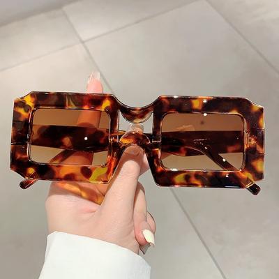 Vintage štvorcové slnečné okuliare pre ženy mužov obdĺžnikové slnečné okuliare dámske oválne okuliare Oculos De Sol pre mužov ženy okuliare