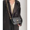 Small Xiangfeng Women's High-end Thick Diamond Chain Foreskin Single Shoulder Crossbody Small Square Bag