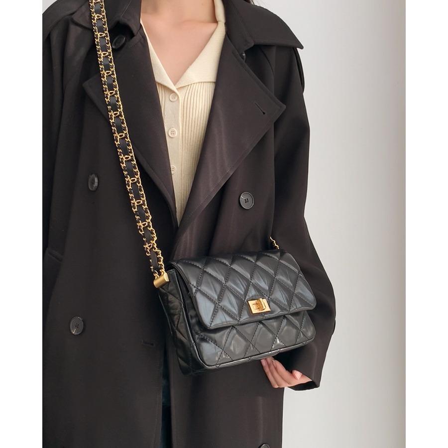 Small Xiangfeng Women's High-end Thick Diamond Chain Foreskin Single Shoulder Crossbody Small Square Bag