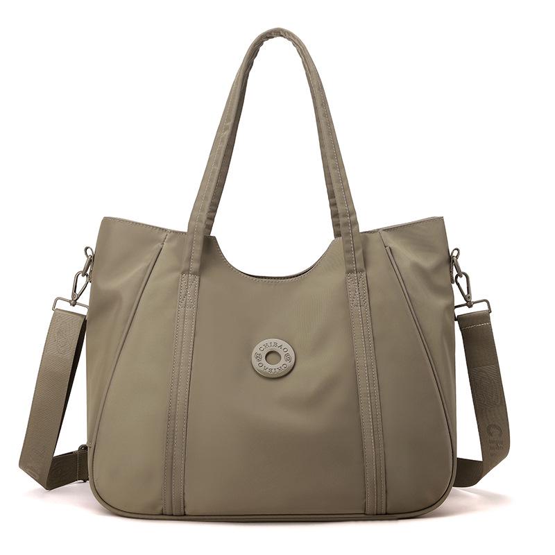 Women's Large Capacity Nylon Fabric Shoulder & Crossbody Bag - Lightweight, Versatile, and Casual Handbag for Commuting.