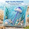 Coastal Style Ocean Theme Pearl Art DIY Kit Sparkling Ocean  Art Set  Wall Decoration