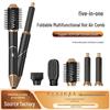 Set Multifunzionale 5-in-1 per Capelli ad Aria Calda Transfrontaliero: Liscia, Arriccia, Asciuga con il phon e Acconcia i Capelli.