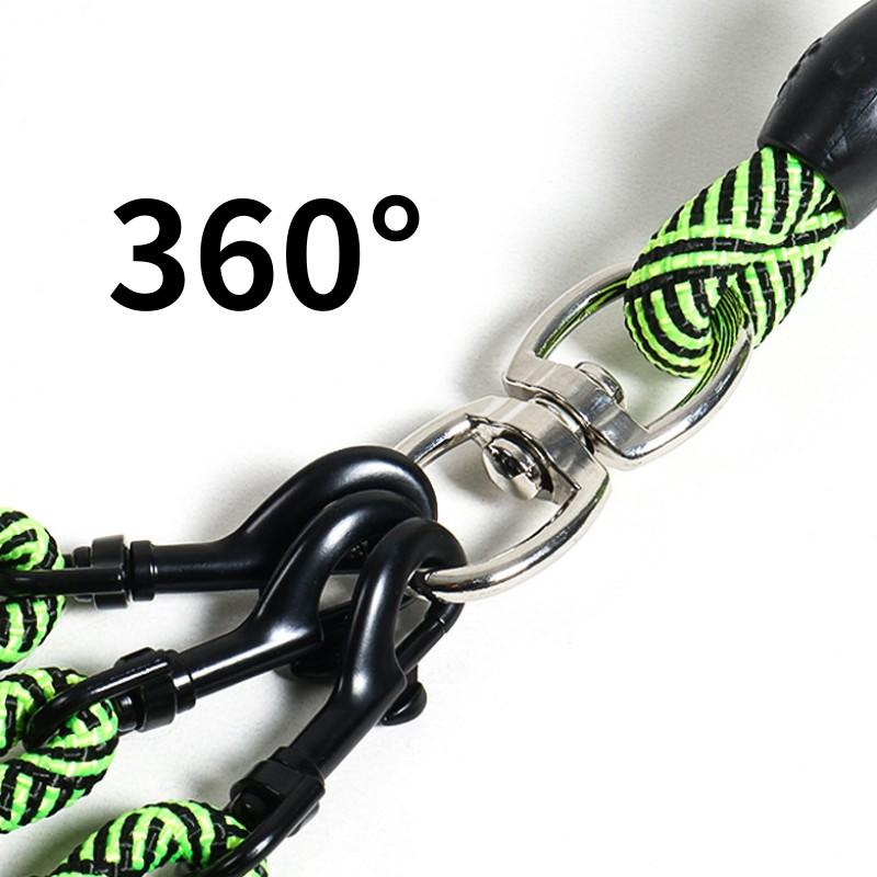 Dog Leash One-drag-three Dogs Leashes Double-head Leash for Dogs Walking Detachable Leashes Soft Handle Dog Chain Pet Products