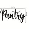 Modern Farmhouse Kitchen Sign Black Cursive on White Brick Durable Metal Wall Art Gift for Home Cafe Restaurant Decor