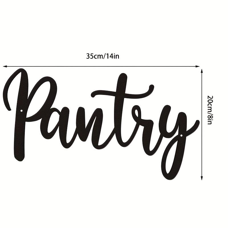 Modern Farmhouse Kitchen Sign Black Cursive on White Brick Durable Metal Wall Art Gift for Home Cafe Restaurant Decor