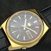 MONTRE VINTAGE SEIKO 5 AUTO 6309A JAPON HOMME JOUR/DATE NOIRE REMIS À NEUF a309511-9