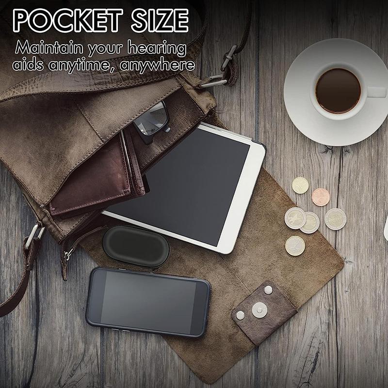 1 Set Hearing Aid Cleaning Tool Hearing Aids Cleaning Kit Brush Vent Cleaner Cleaning Wire With Magnet And Wax Loop Cleaning Set