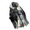 Classic Block High-end Shawl, Soft And Skin Friendly Tassel Plaid Scarf, Warm Couple Scarf