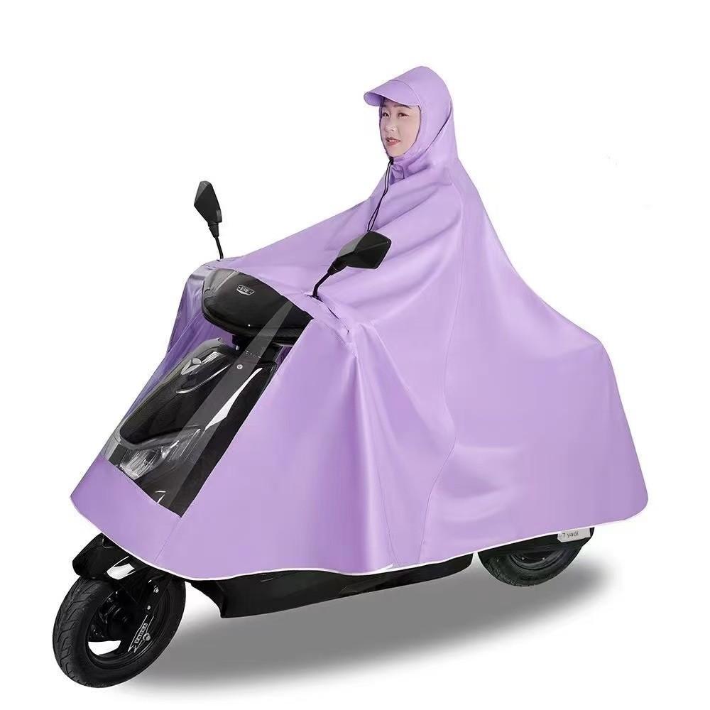 Oxford Style Thickened Adult Riding Double/Single Oversized Raincoat for Electric Bikes, Electric Scooters, and Motorcycles