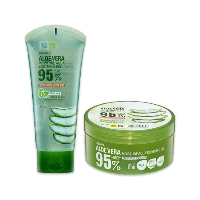 Welcos Kwailnara Aloe Vera Moisture Aqua Soothing Gel 150g, 300g (7 Options) - DAISO