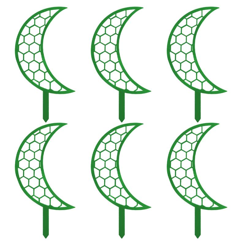 

6PCS Plant Climbing Brackets Courtyard Bracket White Black Green 20.5*11cm For Indoor Outdoor Garden Vine Plant Care Support зелёный