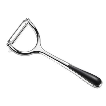 

Vegetable Y Peeler Julienne Swivel Slicer with Potato Eye Remover for Peeling Fruits and Vegetables - Kitchen Gadgets серебряный