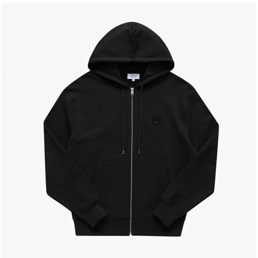 Maison Kitsune Mm00714km0321 P199 Bold Fox Head Patch Mens Hoodie Zip Up