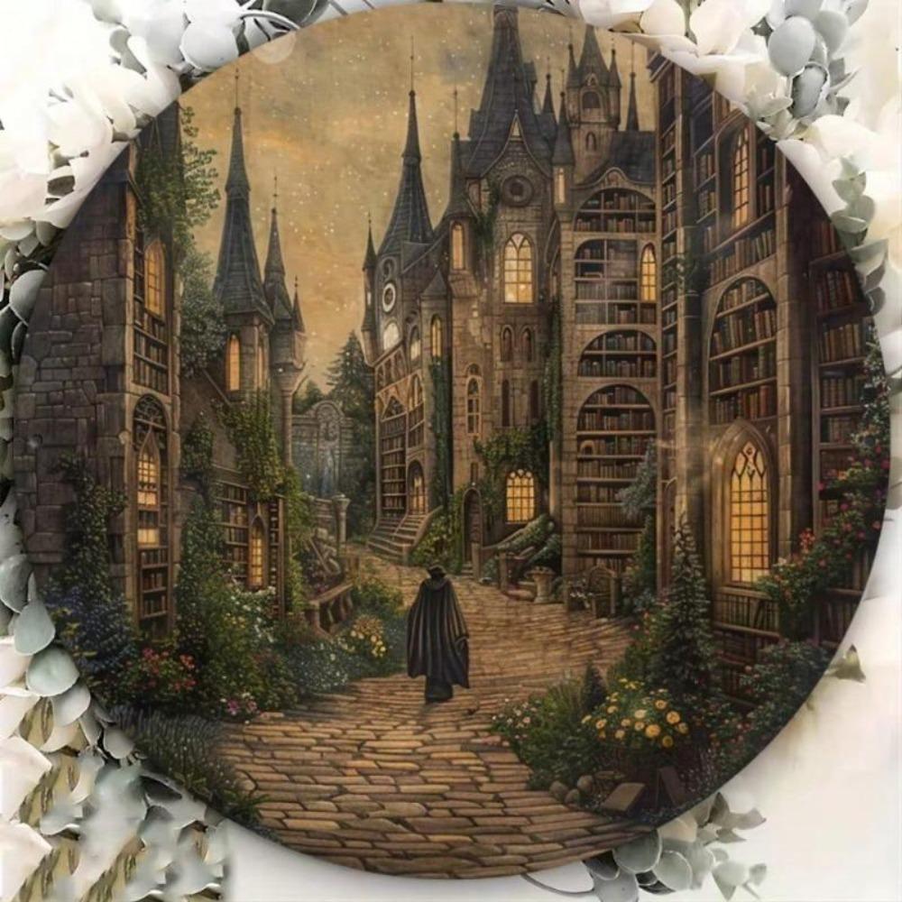 Vintage Magic Academy Aluminum Sign Fantasy Castle Wall Art Decor Gift