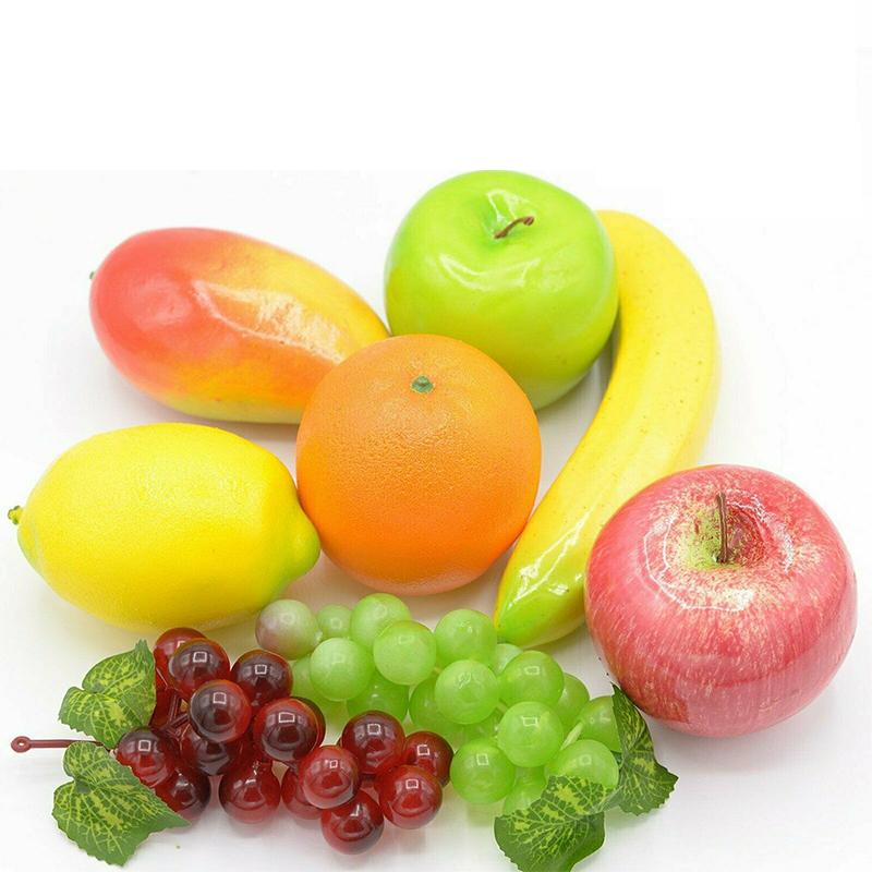 1 Set Artificial Fruits Home Realistic Faux Fruits For Centerpieces Party Dinning Tabel Decor Display Props Mix Fruits Set
