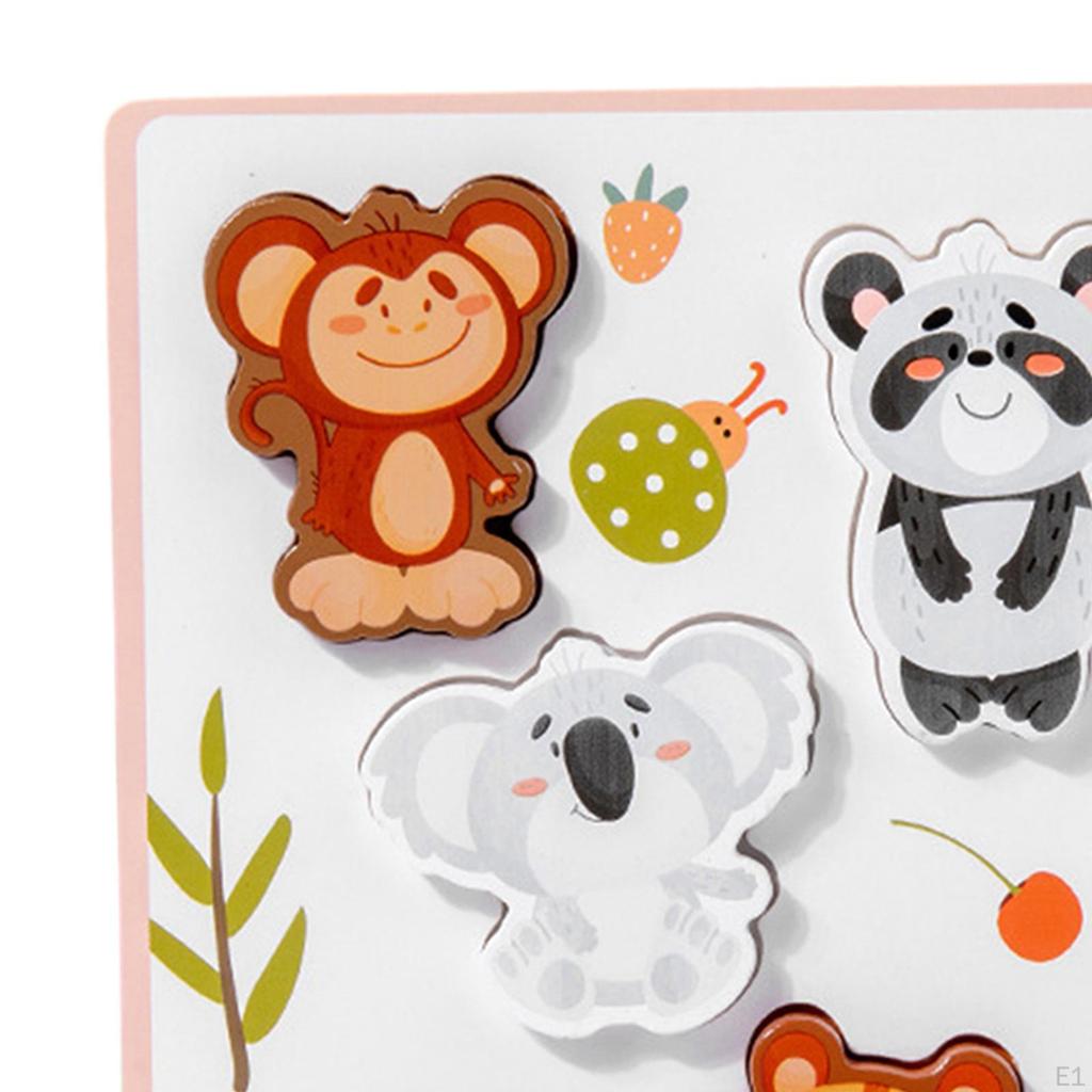 Montessori Wooden Puzzle Preschool Learning Toy Color And Shape Development Cognition for Girls Boys