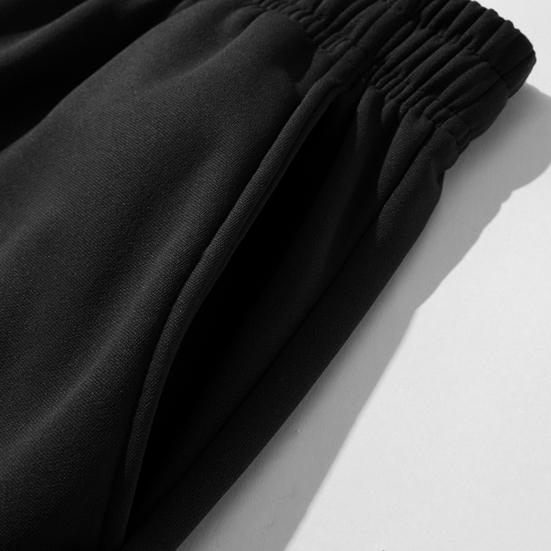 Men Thick Sweatpants Autumn And Winter Drawstring Waist Loose Casual Pants Fleece Lined Warm Trousers for Daily Wear Gym