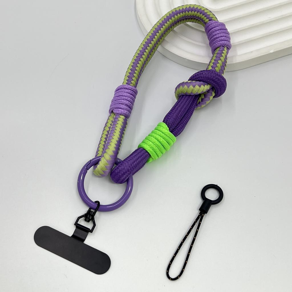 DIY 2-In-1 Mobile Phone Universal Lanyard, Wrist Short Lanyard, 360° Rotating Metal Hanging Piece, Multi-Functional Wristband
