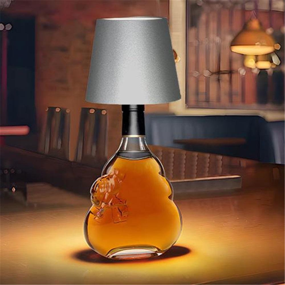 Lampada per bottiglia di vino Luce wireless USB ricaricabile Dimmerabile Controllo touch Soft