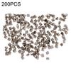 200Pcs/Set Nail Rivet Glitter 3D Effect Non-Fading Metal Rivet Art Decoration Street Punk Charm for Manicure