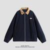 Minimalist Vintage Jacket Men's Spring and Fall Lapel Cotton Embroidery Workwear Washed and Done Old Jacket Loose Top Breathable Work Casual Jacket