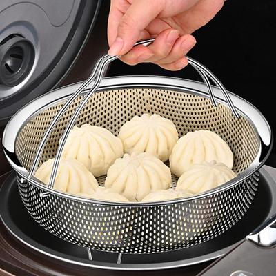 Steamers Insert Stainless Steel Multi-Functional Steamer Basket Kitchen Strainer For Steaming Rice Dumplings Cooking Accessorie
