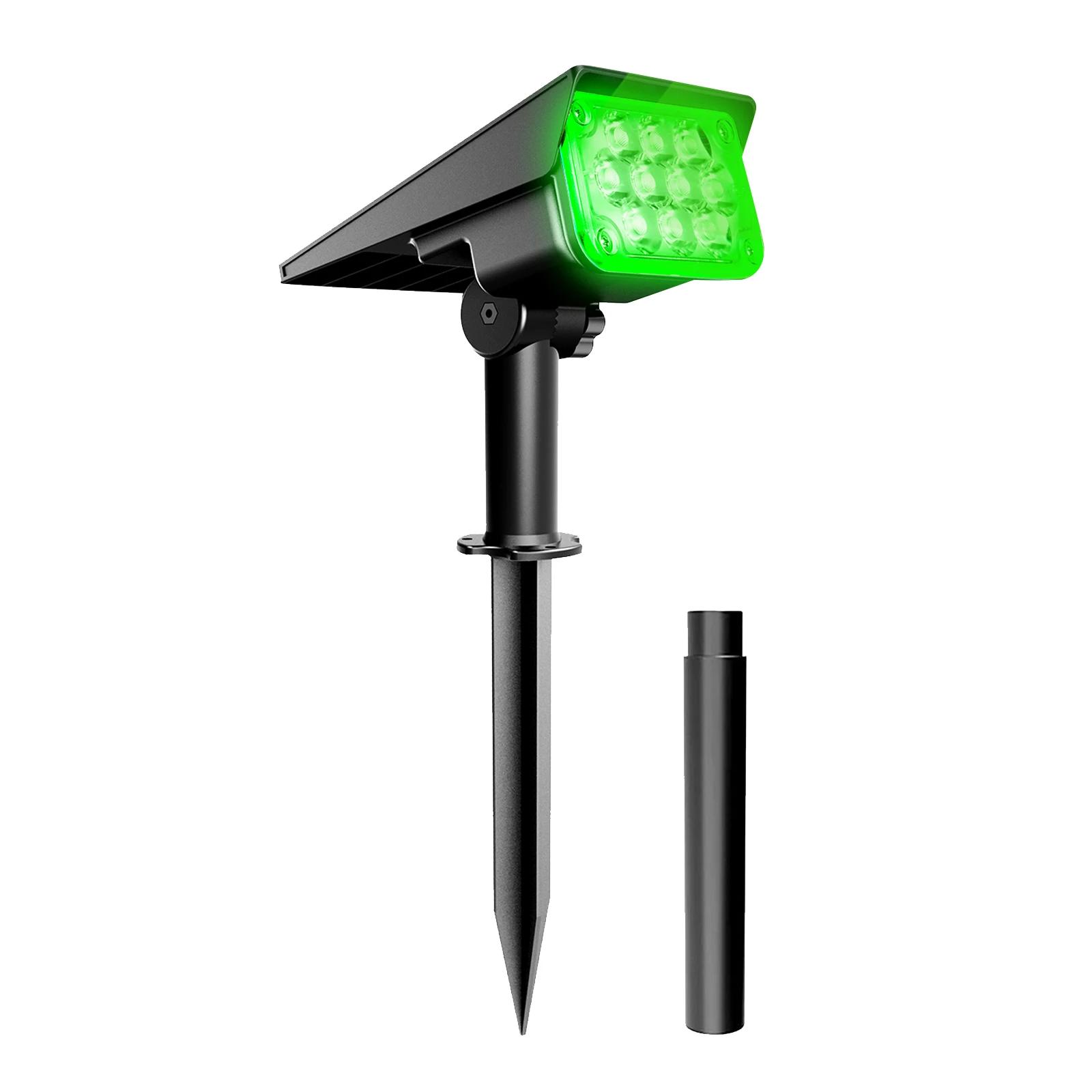 Adjustable Solar Spotlight Solar Garden Light IP65 Solar Power Green Light For Yard Path Tree Decor Solar Light Outdoor none