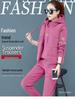 Women's Fleece-Lined Embroidered Hoodie Three-Piece Set for Autumn/Winter 2024
