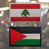 Palestine Lebanon Embroidered Flag Patch Badge For Clothes Hat Decor Backpacks