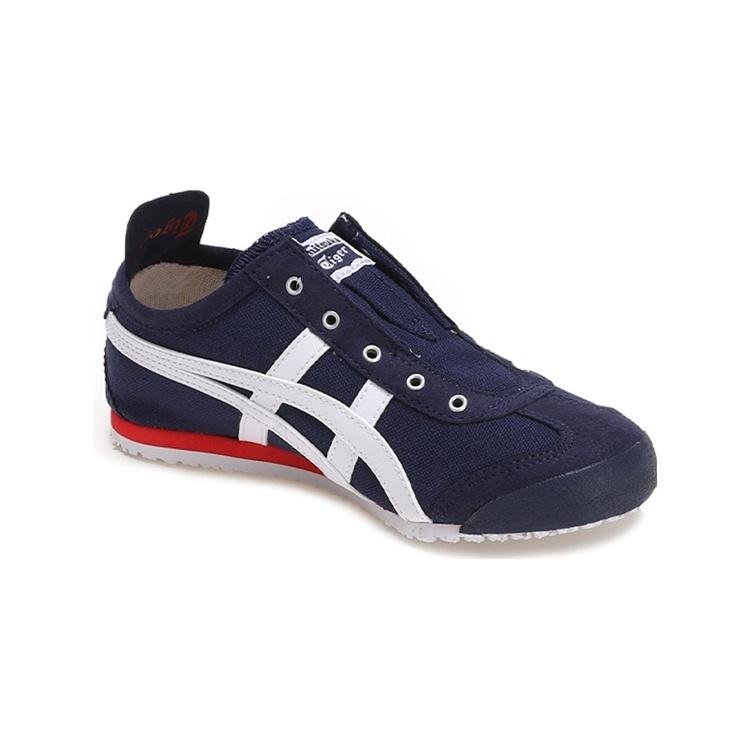 ONITSUKA TIGER MEXICO 66 Comfortable Slip Resistant Abrasion Resistant Low Top Sports Casual Shoes Navy Blue Kids' 1184A085-400