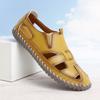 Sandalias de Cuero para Mujer Zapatos Casuales Sandalias de Playa de Verano