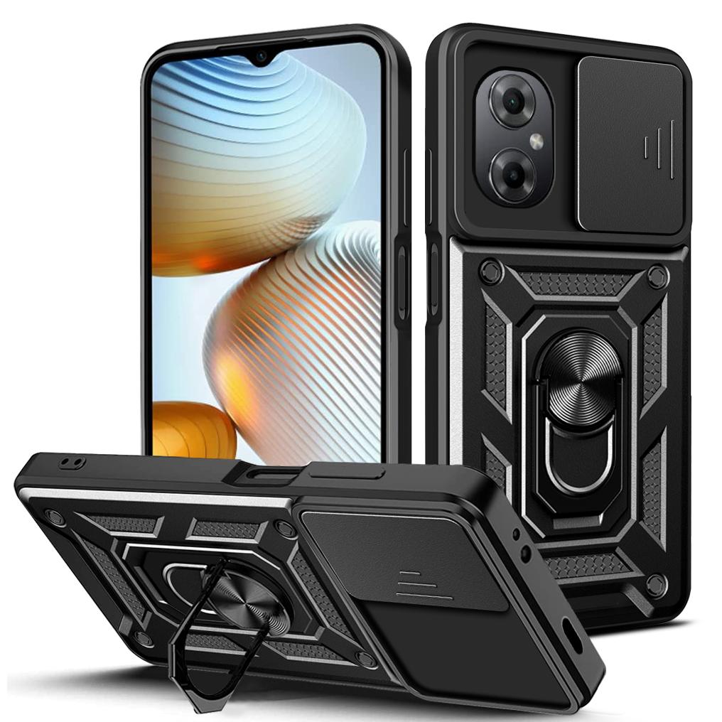 Für Realme C67 4G Hülle Realme 12 Lite Cover Realme C67 4G Magnetischer Ringhalter Rüstungs-Handyhülle Kamera Schutz Rückseite