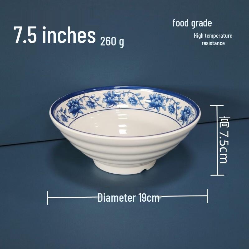 777 Melamine Imitation Porcelain Noodle Bowl