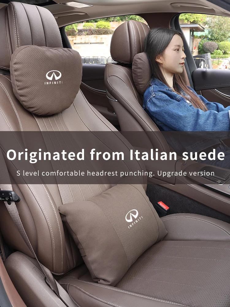 For Infiniti QX30 Q50 Q60 Qx70 QX80 Qx56 Fx35 Ex35 G25 G35 G37 JX35 Car Headrest Neck Support Lumbar Cushion Soft Neck Pillow lm9