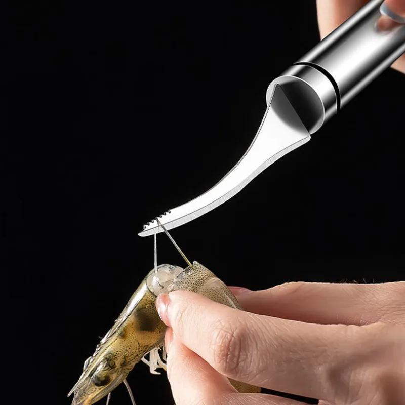 Stainless Steel Shrimp Removal Knife The Shrimp Back And Pick The Shrimp Line Shrimp Shell Peeling Artifact Multi Functional Fish And Shrimp Knife