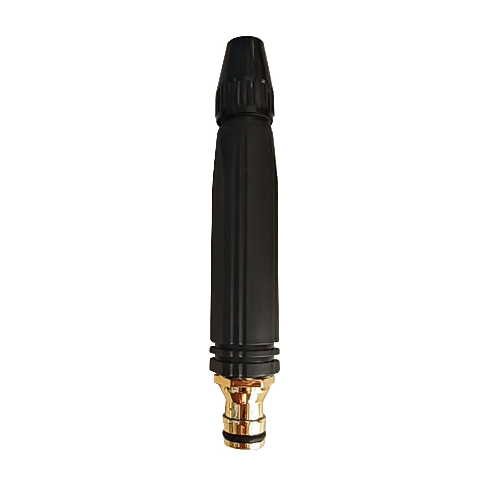 High Pressure Garden Hose Nozzle with Adjustable Spray Pattern and Brass Connector for Home Car Washing Cleaning Watering One Size