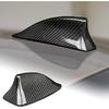 AIRSPEED Carbon Fiber Car Shark Fin Antenna Cover Auto Antenna Toppers Sticker for BMW F10 F18 F01 F02 F04 Exterior Accessories, Black