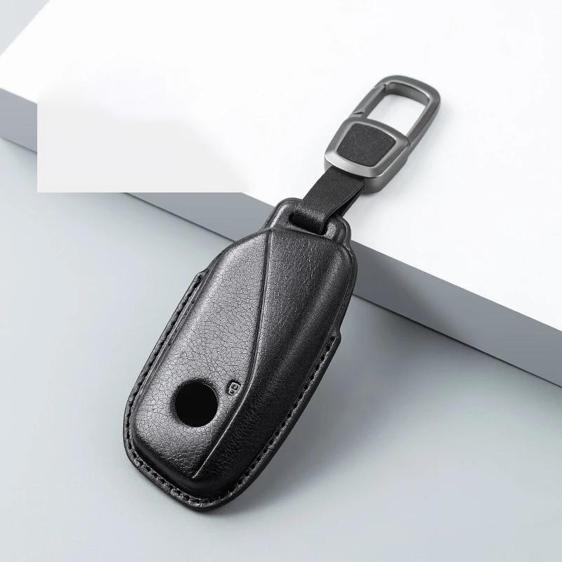 

Interior Mouldings Genuine Leather For BMW Series 7 735i 740Li X7 X1 U11 2023 I7 G07 LCI XM Smart Remote Car Key Case Cover Keyc