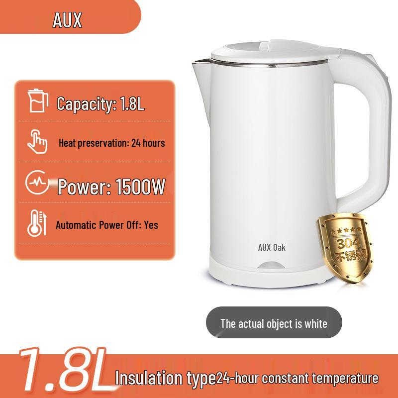 AUX Tragbarer Wasserkocher: Kompakter, vollautomatischer, temperaturkontrollierter Isolierkessel für den Gebrauch im Wohnheim