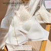 Original Deep V Ribbed Triangle Cup Bra for Small Bust – Comfortable Side Support & Anti-Sagging Design