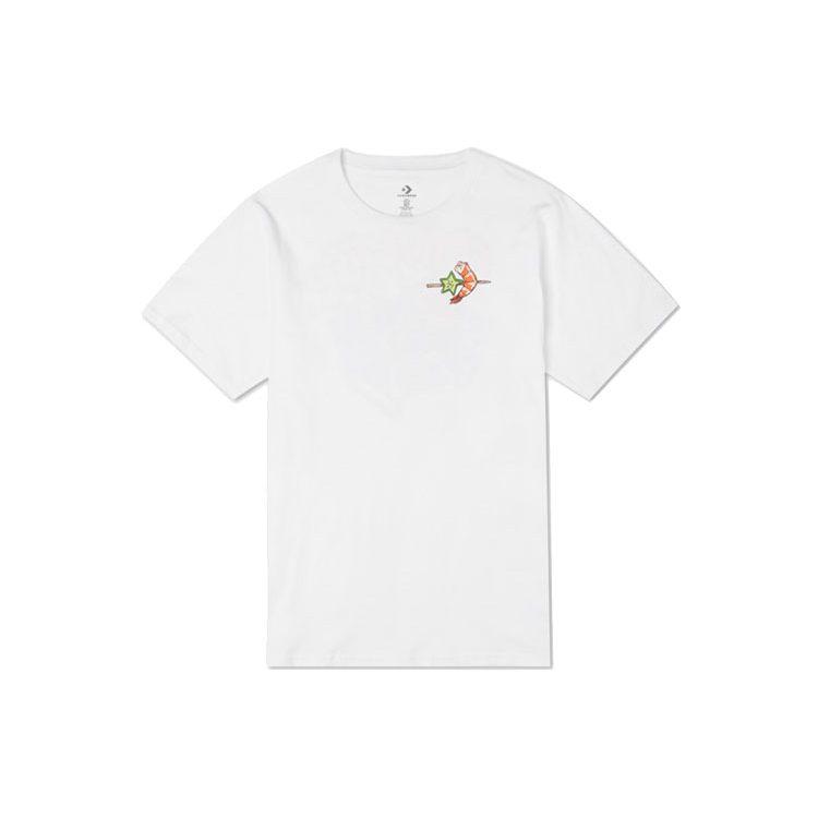 Converse Drop Shoulder Sleeve T-Shirt Men's White 10021513-A01